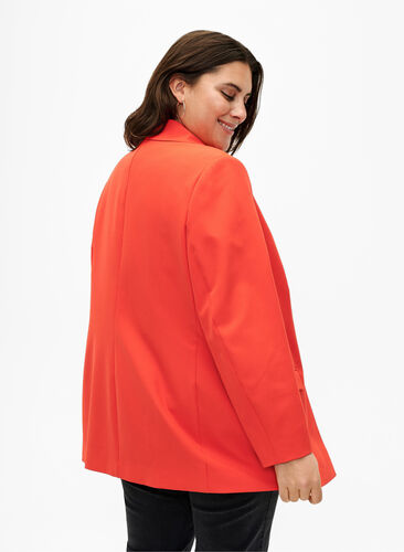 Klassisk blazer med knappelukking, Orange.com, Model image number 1