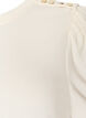 Bluse med knappedetaljer og korte puffermer, Beige, Packshot image number 2