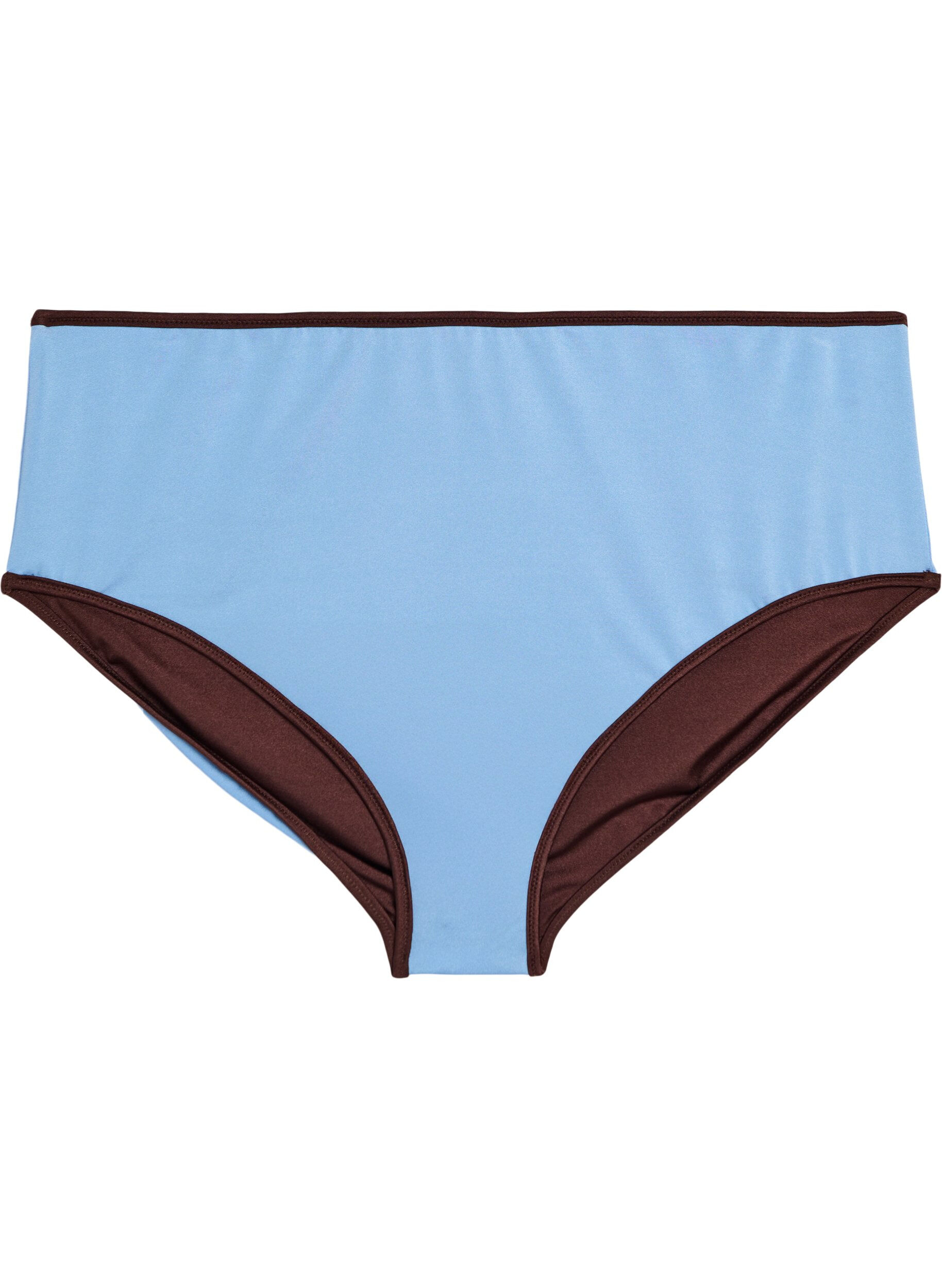 Zizzi Vendbare bikinitruser med regular waist, Brun, Packshot image number 3