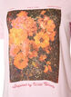 Bomulls T-skjorte med trykk foran, Rosa, Packshot image number 2