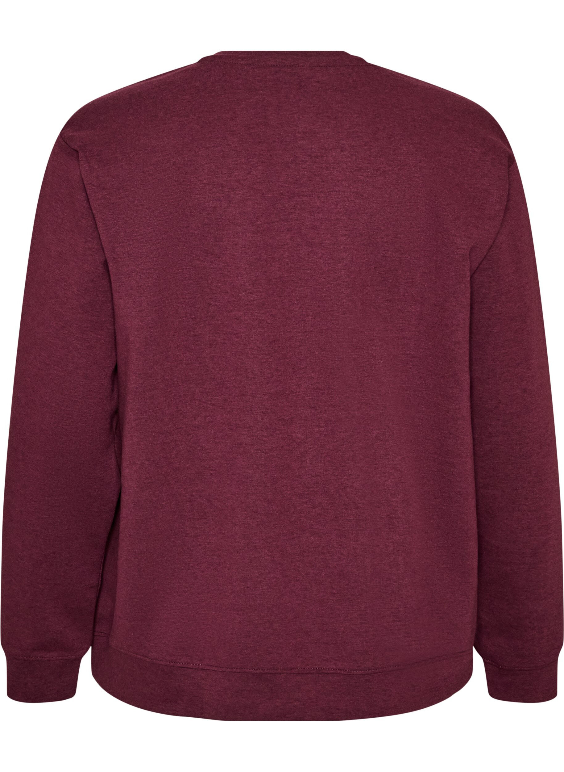 ZizziGenser med crewneck, R&oslash;d, Packshot image number 1