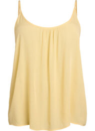 Topp i viskose med stropper, Gul
