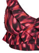 Bikinitopp med print og volangdetaljer, Rosa, Packshot image number 2
