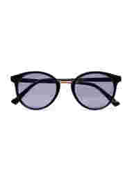 Solbriller med rundt glass, Black, Packshot