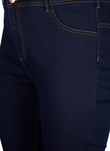 Super slim Amy jeans med høyt liv, Blue denim, Packshot image number 2