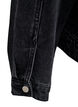 Denimjakke med perlefranser, Grå, Packshot image number 3