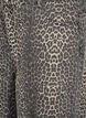 Leopardmønstret denim Bermudashorts, Brun, Packshot image number 2