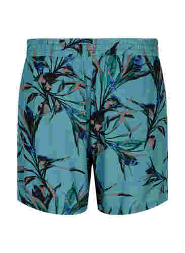 Shorts med løs passform i viskose, Sea Pine Leaf, Packshot image number 1