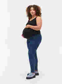 Jeggings til gravide med baklommer, Dark blue, Model