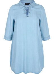 Tunika med 3/4-ermer, Light blue denim