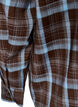 Rutete skjorte med Loose fit, Brun, Packshot image number 3