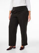 Dressbukse med h&oslash;y midje og straight fit, Svart, Model image number 2