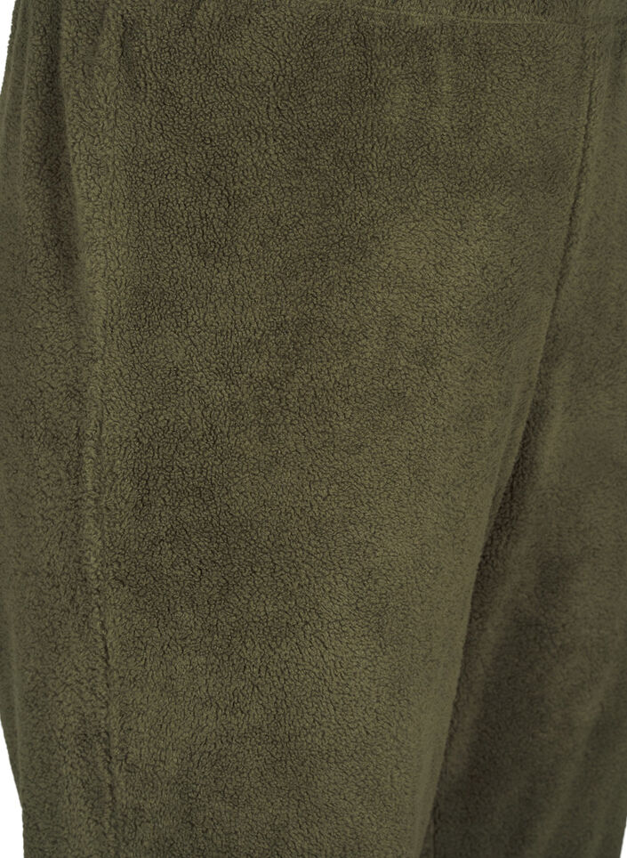 Myke teddybukser med elastisk midje, Forest Night, Packshot image number 2
