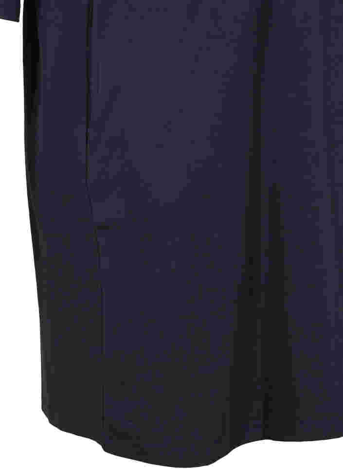Bomullskjole med 3/4-ermer og lommer, Night Sky, Packshot image number 3