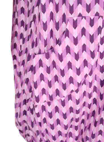 Kortermet bomullskjole med mønster, Graphic Color, Packshot image number 3