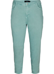 Mom fit Mille jeans i bomull, Chinois Green