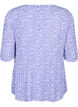 Plissert blomstrete bluse, Small Flower AOP, Packshot image number 1