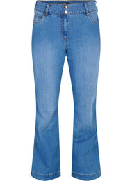 Ellen jeans med høyt liv og bootcut, Blue denim