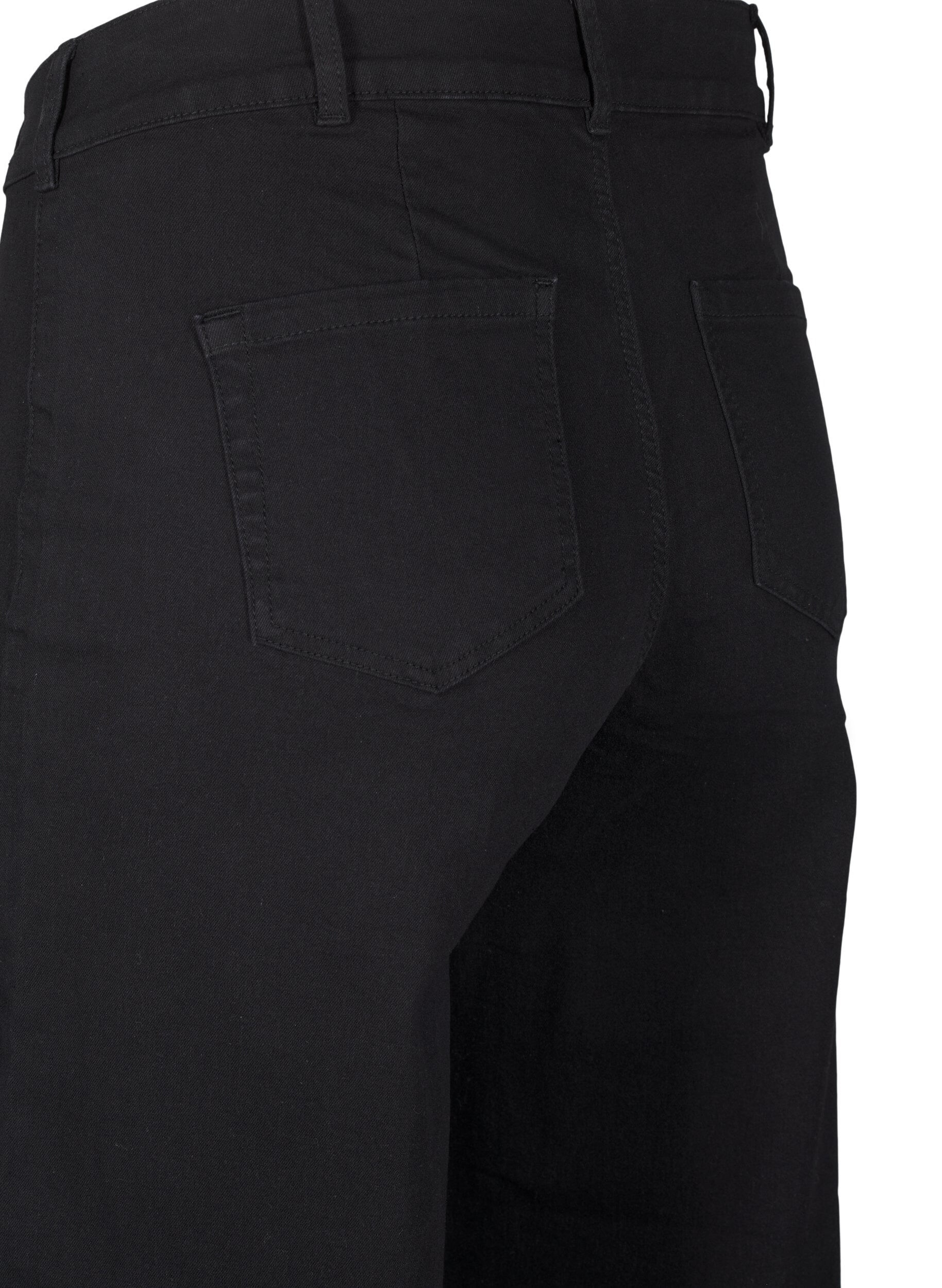 ZizziVide jeans, Svart, Packshot image number 3