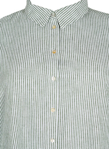 Lang skjorte med korte ermer, Black Forest Stripe, Packshot image number 2