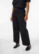 Vide jeans, Svart, Model image number 2