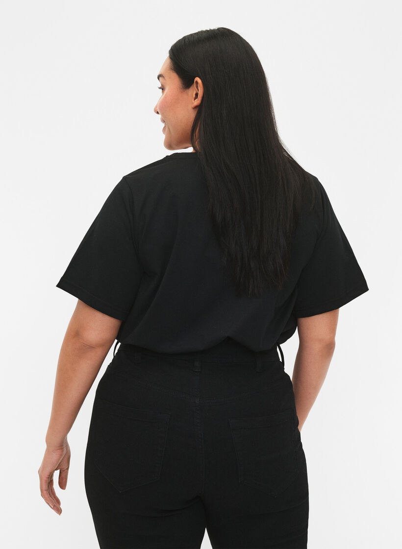 FLASH - 2-pakk t-skjorter med motiv, Black/Port Royale , Model image number 1