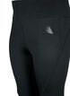 Treningstights med fleece f&ocirc;r, Svart, Packshot image number 2