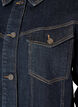 Klassisk denimjakke med kontrasts&oslash;mmer, Bl&aring;, Packshot image number 2