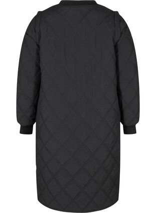 Quiltet 2-i-1 jakke med lommer, Black, Packshot image number 1
