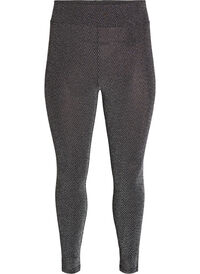 Glittermønstrede leggings, Svart Glittermønstrede leggings