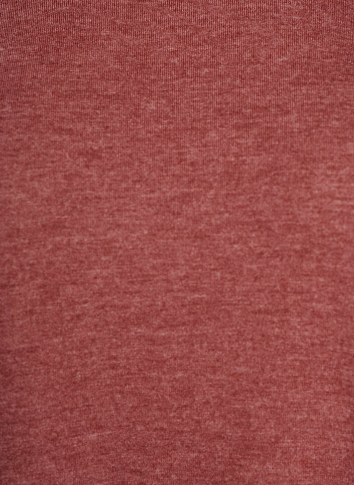 Jersey bluse med 3/4 ermer, R&oslash;d, Packshot image number 2