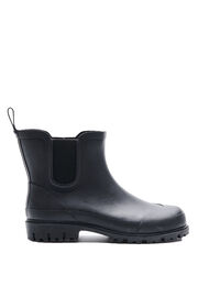 Korte gummistøvler med wide fit, Black/Black