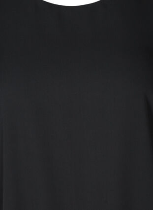 Kjole med puffermer, Black, Packshot image number 2