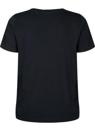 T-skjorte i bomull med paljetter, Black W. Star, Packshot image number 1