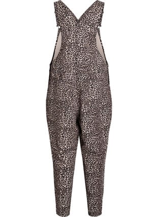 Zizzi Leopardmønstret denim-snekkerbukse., Light LEO, Packshot image number 1