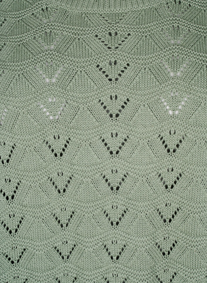 Langermet strikket bluse med et åpent mønster, Green Bay, Packshot image number 2