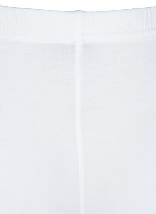 Sykkelshorts med blondekant, Bright White, Packshot image number 2