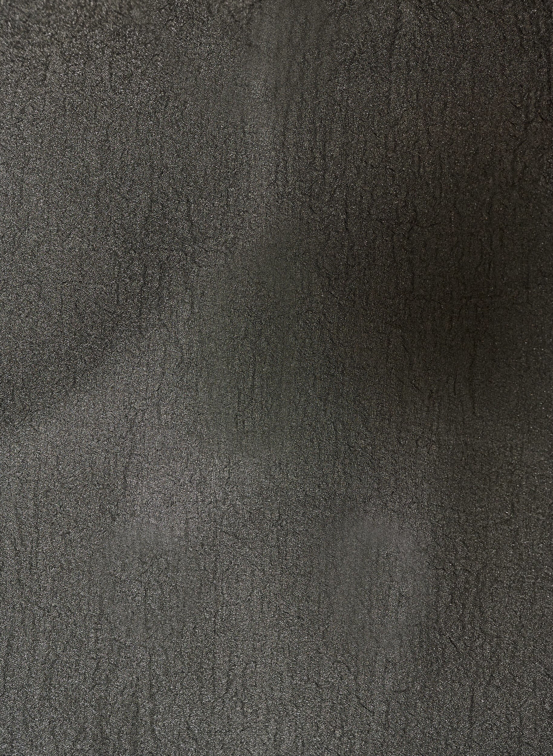 ZizziKort organzakjole med rysjefold, Svart, Packshot image number 2