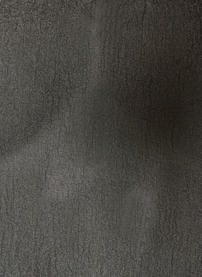 Kort organzakjole med rysjefold, Svart, Packshot image number 2