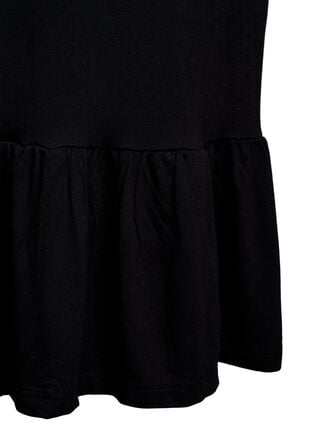 Zizzi Strandkjole i viskose med flettede stropper, Svart, Packshot image number 3