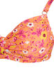 Bikinioverdel med b&oslash;yle og m&oslash;nster, Orange, Packshot image number 2
