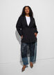 Blazer med avtakbart knytebelte, Svart, Model image number 1