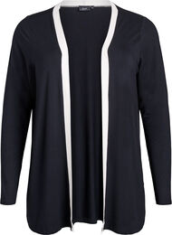 Kort kimono i viskose, Black