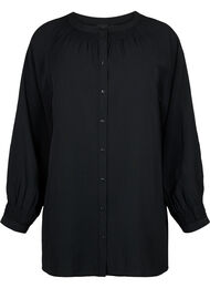 Tunika med lange ærmer og smock, Black
