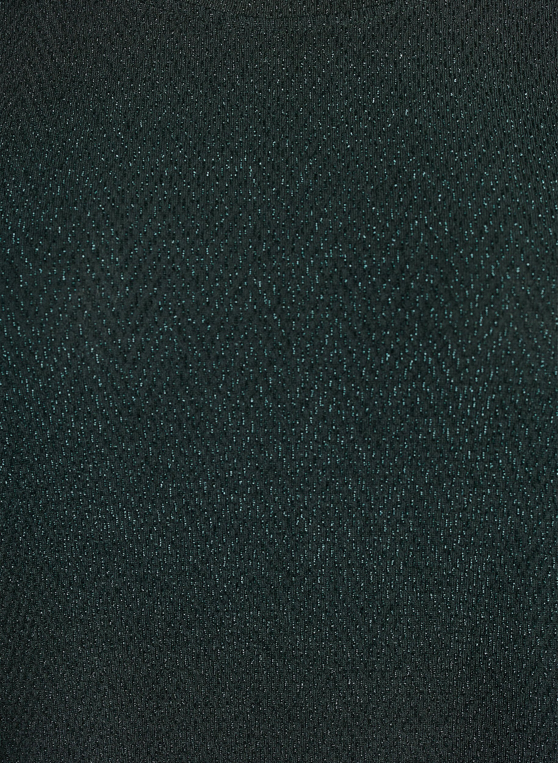 Zizzi Bluse med fiskebensm&oslash;nster og glittertr&aring;d, Gr&oslash;nn, Packshot image number 2