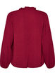 Bluse med V-hals og heklet b&aring;nd, R&oslash;d, Packshot image number 1