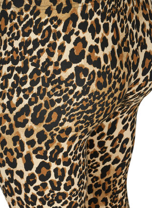 Leggings i viskose med leopardmønster, LEO AOP, Packshot image number 3