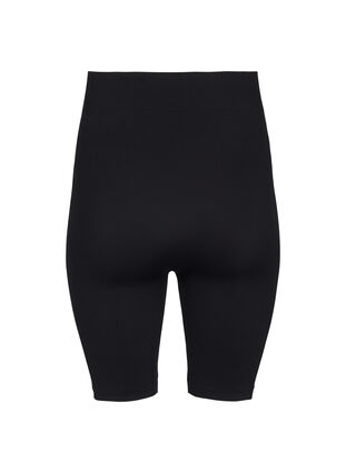Zizzi Sømløs sykkelshorts, Svart, Packshot image number 1