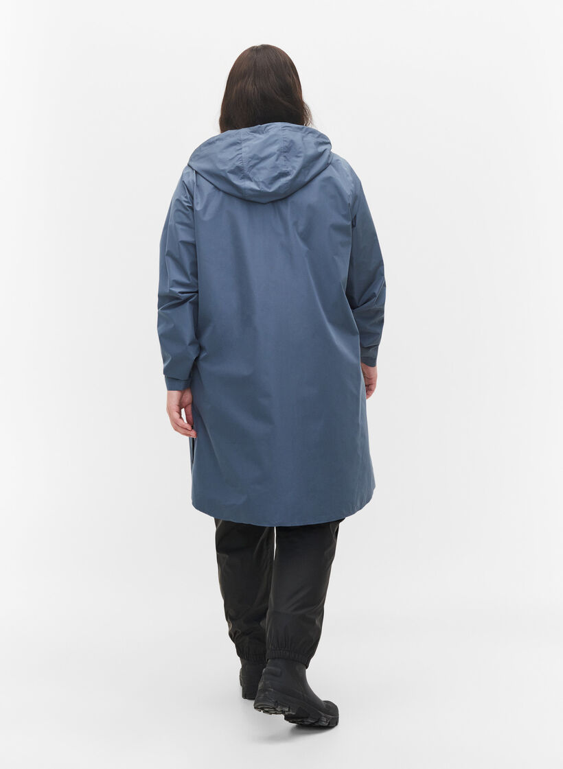 Regnsbukser med strikk og knyting, Black, Model image number 1