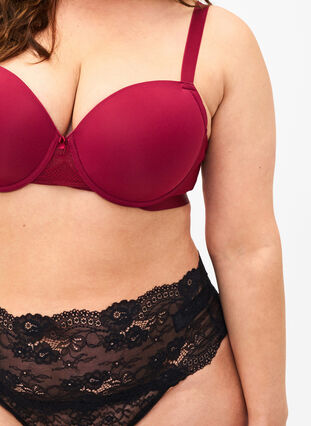 Zizzi Formstøpt BH med mesh, Rhododendron, Model image number 2
